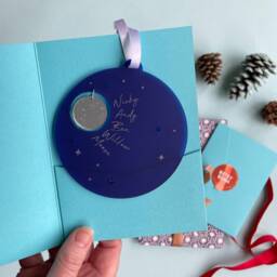 Night Sky Wonderful Life Quote Christmas Tree Ornament. Perfect Secret Santa Gift For The Movie Fan - thumbnail 2