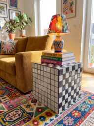 Tiled Side Table, Box L - thumbnail 1