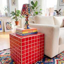 Tiled Side Table, Box L - thumbnail 3