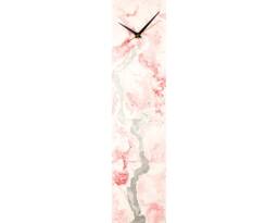 Unique Wall Clock Red Home Decor, Modern Clock Decor For Kitchen Or Bedroom Glass Art Desk Office - thumbnail 1