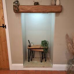 Rustic Nest Of Tables - Side Set Of Reclaimed Haripin - thumbnail 3