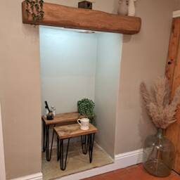 Rustic Nest Of Tables - Side Set Of Reclaimed Haripin - thumbnail 4