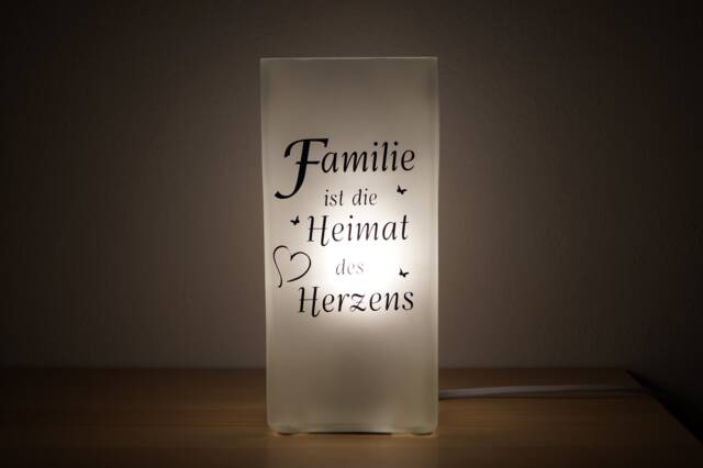 Lamp With Slogan, Customizable - image 1
