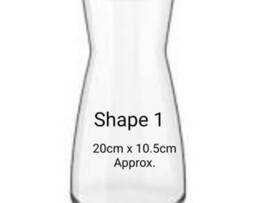 Beautiful Blue Floral Toile Decoupaged Glass Vase.other Colours Available - thumbnail 2