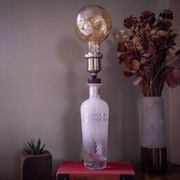 Mermaid White Vodka Bottle Light - Limited Edition, Salt Lamp, Quirky Cool Gift Decor, Weird Gift, Unusual - thumbnail 2