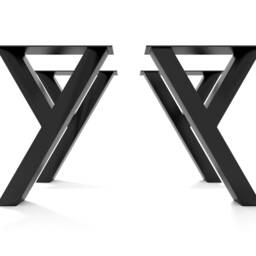 Metal Table Legs Y-Shaped , Industrial & Modern Design, Carbon Steel Desk Or Dining Supports - Y8080 - thumbnail 4