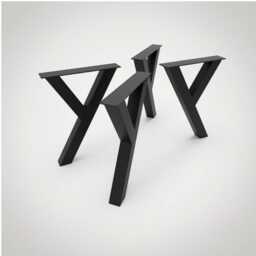 Metal Table Legs Y-Shaped , Industrial & Modern Design, Carbon Steel Desk Or Dining Supports - Y8080 - thumbnail 3