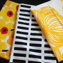 Black White Siena Cushion Case, 30x40cm, Alvar Aalto Designer Fabric From Artek, Finland - thumbnail 3
