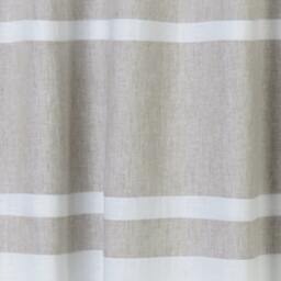 Bedroom Living Room Linen Curtains-Modern Two Tone White Beige Stylish Long Neutral Color Scandinavian Curtains. Custom Sizes & Lining - thumbnail 3