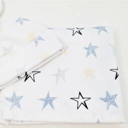 stars Baby Swaddle Set - Swaddling Blanket & Knot Hat - thumbnail 3