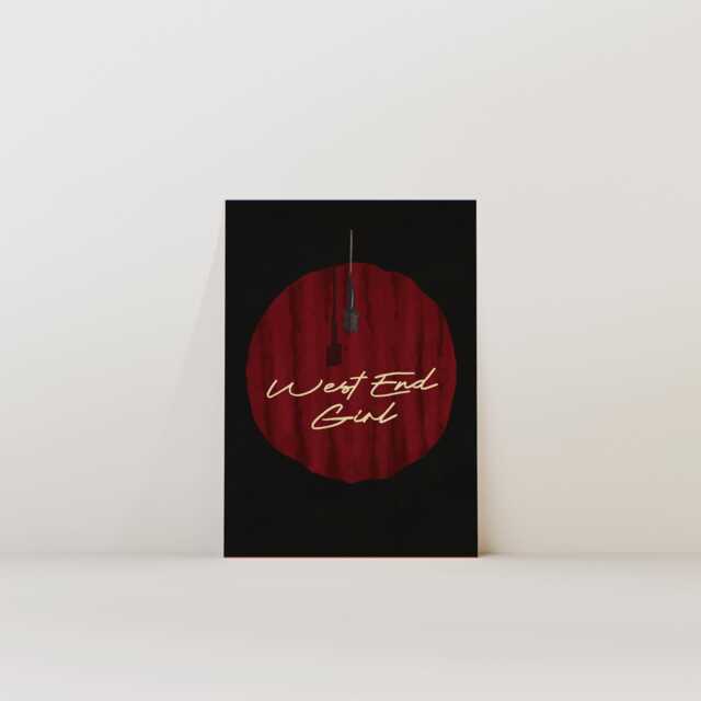 West End Girl Physical Print - Lily Allen Inspired Theatre Art - image 1