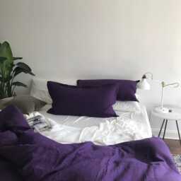 Pair Of Natural Beauty Linen Shams - A Set Two Sham Covers Modern Tailored Bedding Made To Order in The Usa - thumbnail 4