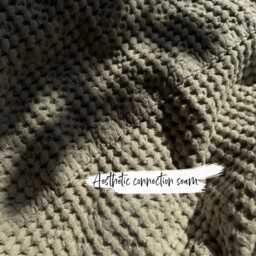 Extra Large Waffle Blanket - Soft Super King Xl Bed Cover Linen-Cotton Blend Coverlet Linen Quilt UK Eu Bedspread - thumbnail 2