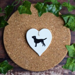 Labrador, Labrador Gifts, Handmade Ceramic Christmas Tree Decoration, Black Lab, Yellow Chocolate Gift For Lover - thumbnail 3