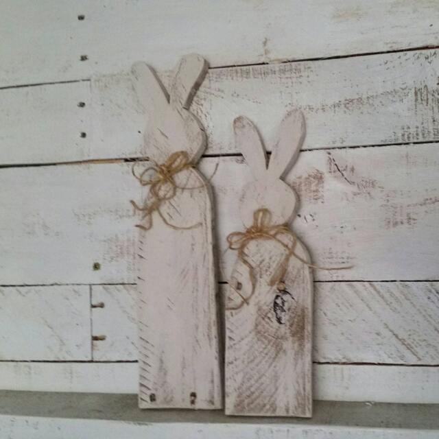 Easter Bunny/Easter Decor/Rustic Easter/Baby Shower Decor/Nursery Decor/Baby Room Decor/Wood Bunny/Spring Decor/ Farmhouse/Rabbit - image 1
