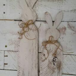 Easter Bunny/Easter Decor/Rustic Easter/Baby Shower Decor/Nursery Decor/Baby Room Decor/Wood Bunny/Spring Decor/ Farmhouse/Rabbit - thumbnail 3