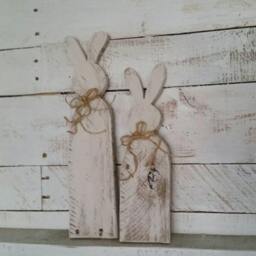 Easter Bunny/Easter Decor/Rustic Easter/Baby Shower Decor/Nursery Decor/Baby Room Decor/Wood Bunny/Spring Decor/ Farmhouse/Rabbit - thumbnail 2