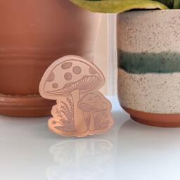 Mushroom Mirrored Acrylic Night Light - thumbnail 3