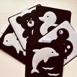 Black & White Baby Cards - High Contrast Sensory For Newborns - Montessori Visual Stimulation Toy Shower Gift - thumbnail 4