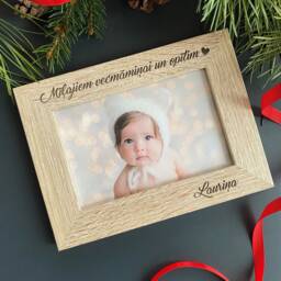 Personalized Wooden Photo Frame A Perfect Gift On Wedding, Baby Shower & Christening, For Mom, Dad Grandparents - thumbnail 2