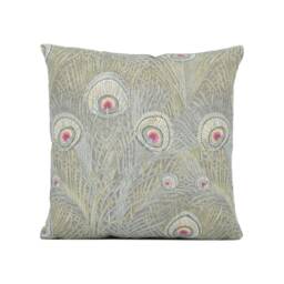Liberty Art - Hera Opal Stunning Peacock Feather Handmade Cushion Cover Throw Pillow Home D??cor - thumbnail 2