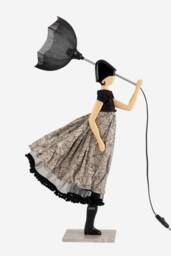 Lyra Windswept Umbrella Lady Lamp - thumbnail 2