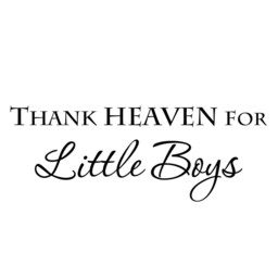 Thanks Heaven For Little Boys Boy Room Kid Baby Nursery Large Wall Decal Art Letters Vinyl Lettering Quote Sticker Decoration Decor - 111 - thumbnail 3