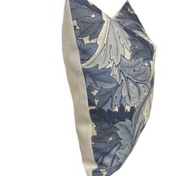 William Morris Acanthus Indigo Outdoor Fabric Cushion Cover Pillow - thumbnail 3
