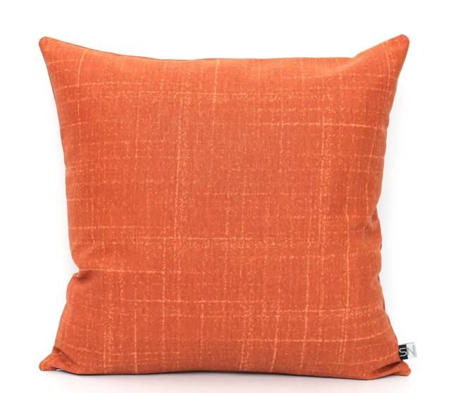 Burnt Orange Linen Look Pillow Covers - All Sizes Modern Print Throw Boho Pillow, Home Gifts For You - image 1