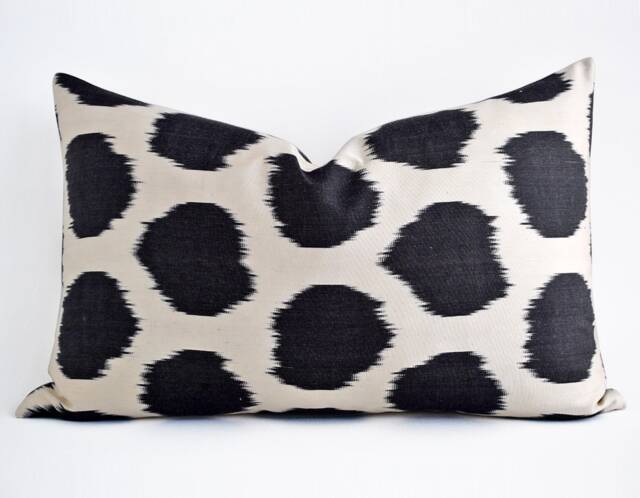 Black Designer Pillows, Decorative Pillows For Sofa, Decorative Bed, Pink, Lumbar Pillow, Pillow Cover, Pillow Case - image 1
