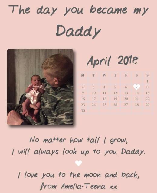 The Day You Became My Daddy, Daddy Gift, Christmas Gift For Father's Day, Personalised Dad, Father Him - image 1
