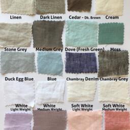 Linen Top Sheet, Linen Bed Sheets, Fitted Bedding, Pick Your Color, Over 41 Colors & Patterns To Choose - thumbnail 4