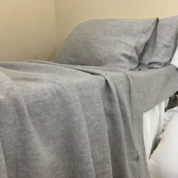 Linen Top Sheet, Linen Bed Sheets, Fitted Bedding, Pick Your Color, Over 41 Colors & Patterns To Choose - thumbnail 3