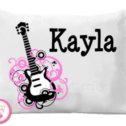 Boys Guitar Pillow Case , Personalized - thumbnail 2