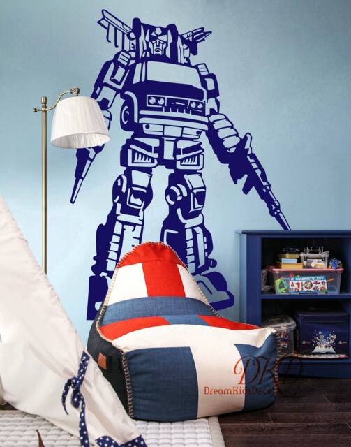 Nursery Wall Decals Boy Decor-Inspired By Transformers Style Vinyl Decal Sticker-Dk178 - image 1