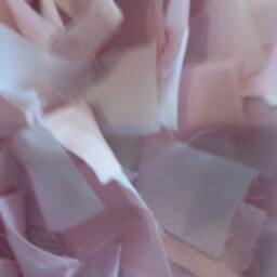 Rag Rug, Baby Pink & White Boho Chic Area Shag Rugs, Shabby Floor Mat, Welcome Newborn Photography Girl - thumbnail 2