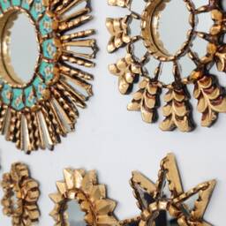 "Peruvian Mirrors ""Explendida Turquoise" - thumbnail 3