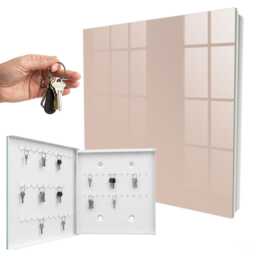 Beige Pink Key Cabinet For Home, Industrial Box, Minimalist Backgrounds & Patterns, Lovers Of Elegance - thumbnail 2