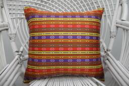 Designer Pillows, Throw Pillow, Kilim Pillow Cover, Striped Case, Organic Aztec Bedding 1 - thumbnail 1