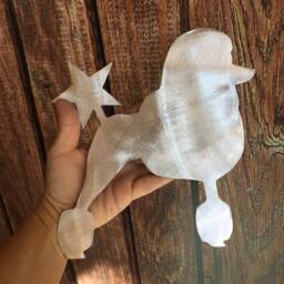 Poodle, Standard Show Cut Miniature Dog Tree Topper, Holiday Decoration, Aluminum, Christmas Lover - thumbnail 2