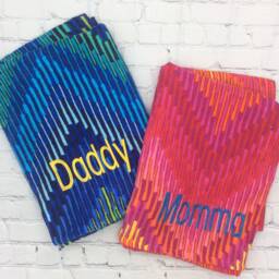 Personalized Hooded Towel Lg Pink Chevron Monogrammed Beach Birthday Gift Adult Beach Towel Graduation For Mom - thumbnail 4