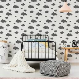 Cloud Wall Stencil Reusable Plastic Template For Diy Decor - thumbnail 2