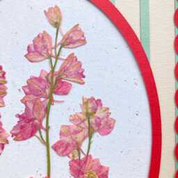 Flower & Paper Herbarium, Framed 18x24 cm, French Designer, Botanik Flower Farm, Organic Farming - thumbnail 2