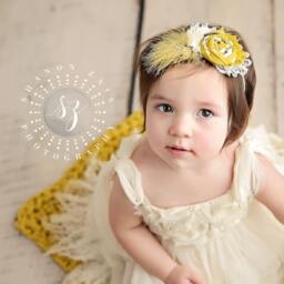 Chunky Citron Yellow Baby Blanket Newborn Photography Prop - thumbnail 2