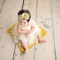 Chunky Citron Yellow Baby Blanket Newborn Photography Prop - thumbnail 3