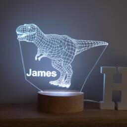 Personalised 3D T-Rex Colour-Changing Night Light - Custom Dinosaur Lamp Gift - thumbnail 4