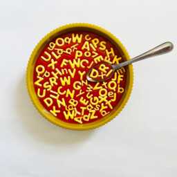 Alphabet Soup Wall Hanging/ Dopamine Decor/ Maximalist Fake Food/ Food Pop Art/ Sculpture/ Funky Decor/Kitchen - thumbnail 3