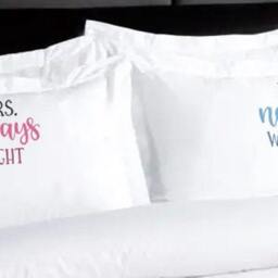 Personalised Otter Couple Duvet Cover Custom Mr & Mrs Wedding Gift Set Anniversary Bedding - thumbnail 4