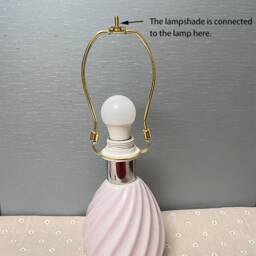 Pink Lampshade, Pleated Shades, Linen Petal Lamp Custom Nursery Lampshades, Available in 14 Colors - thumbnail 4