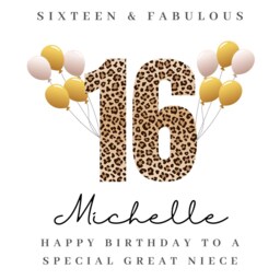 Personalised Great Niece 16Th Birthday Candle Gifts Card Mug W - thumbnail 4